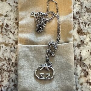 Gucci Silver Pendant Necklace
